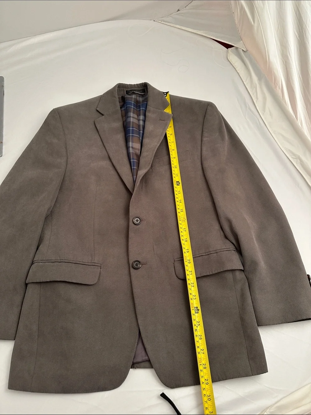 Lauren Ralph Lauren gray vegan suede exterior sport jacket 38S